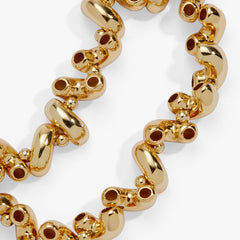 Pasta Girl Macaroni Stretch Bracelet Gold | Alex and Ani
