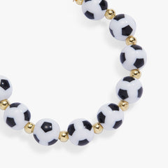 Soccer Beaded Bangle - Oversized Gold | Alex and Ani