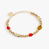 Pasta Girl Beaded Bangle Gold | Alex and Ani