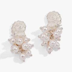 Salt + Sea Pearl Statement Earrings Silver | Alex and Ani