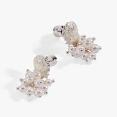 Salt + Sea Pearl Statement Earrings Silver | Alex and Ani