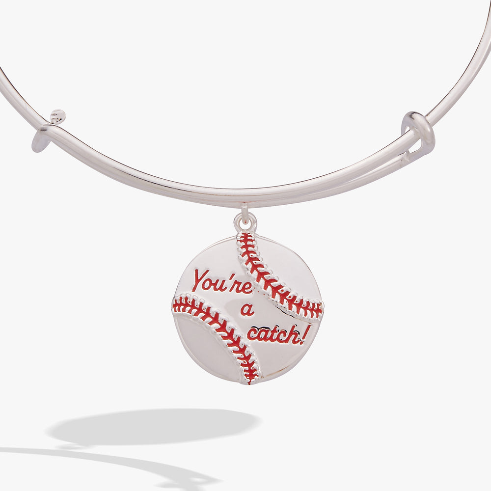 "You're a Catch" Charm Bangle Silver | Alex and Ani