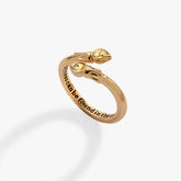 Harry Potter™ Great Hall Candle wrap ring Gold | Alex and Ani