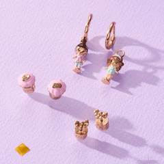 Polly Pocket™ Earring Set Gold | Alex and Ani