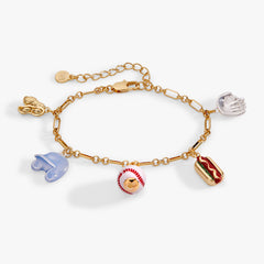 Take Me Out to the Ballgame Charm Bracelet Two Tone | Alex and Ani