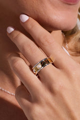 Baseball Fidget Ring Two Tone | Alex and Ani