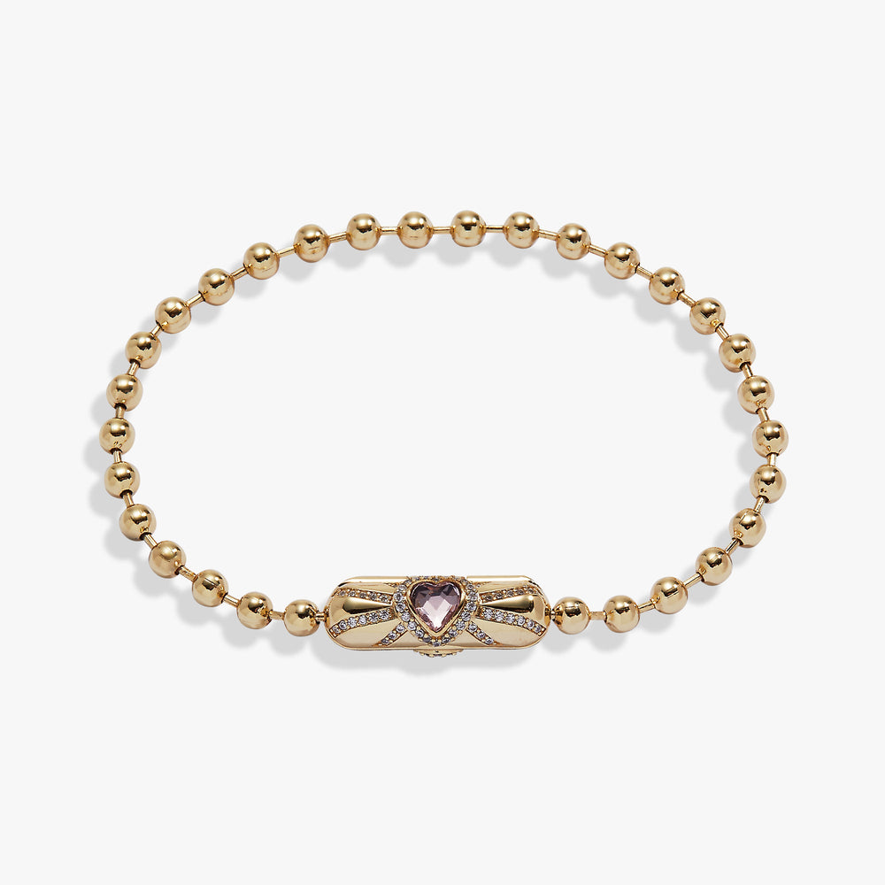 Heart Barrel Closure Bracelet Gold | Alex and Ani