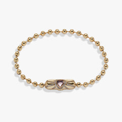 Heart Barrel Closure Bracelet Gold | Alex and Ani