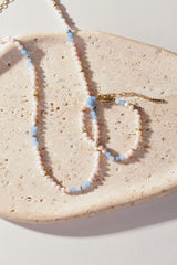 Sandy Peach Ombre Semi-Precious Beaded Bracelet Stainless Steel Gold | Alex and Ani