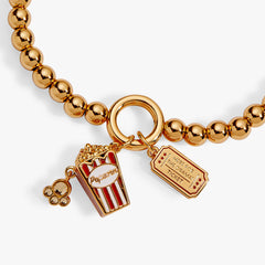 Here For The Drama!' Movie Theater Popcorn Stretch Bracelet
Gold | Alex and Ani