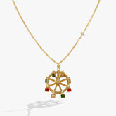Carnival Spinning Ferris Wheel Necklace Gold | Alex and Ani