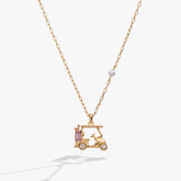 Golf Cart Necklace Gold | Alex and Ani