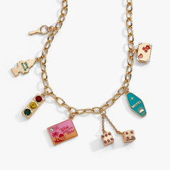 Road Trip Multi-Charm Necklace Gold | Alex and Ani