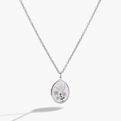 Birds of a Feather Locket Pendant Stainless Steel Silver | Alex and Ani