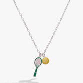 Barbie™ Tennis Charm Pendant Silver | Alex and Ani