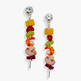Hot Grill Summer Skewer Drop Earrings Silver | Alex and Ani