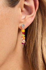 Hot Grill Summer Skewer Drop Earrings Silver | Alex and Ani