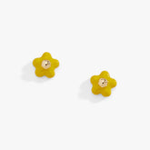 Enamel Buttercup Stud Earrings Gold | Alex and Ani