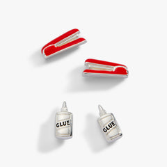 Holding Us All Together' Glue & Stapler Stud Earring Set
Silver | Alex and Ani