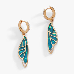 Fae Wings Statement Earring Gold | Alex and Ani