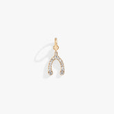 Pave Wishbone Interchangeable Charm Stainless Steel Silver | Alex and Ani