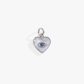 Evil Eye Heart Interchangeable Charm Stainless Steel Silver | Alex and Ani