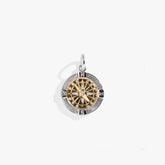 Two-Tone Compass Interchangeable Charm Two Tone - Stainless Steel | Alex and Ani