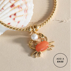 Crab Interchangeable Charm Stainless Steel Gold | Alex and Ani