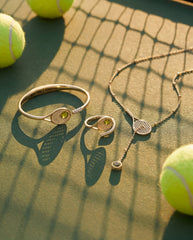 Tennis Racket 'You Are Serving' Wrap Ring Gold | Alex and Ani