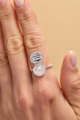 Salt + Sea 'Seashells Are Love Letters In The Sand' Locket Ring Silver | Alex and Ani