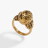 HOUSE OF THE DRAGON™ 'Fire Will Reign' Dragon Egg Locket Ring Gold | Alex and Ani