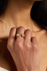 70s Star Glasses Ring Gold | Alex and Ani