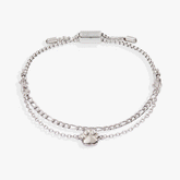 Paw Print Stranded™ Bracelet Set Stainless Steel Silver | Alex and Ani
