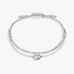 Paw Print Stranded™ Bracelet Set Stainless Steel Silver | Alex and Ani