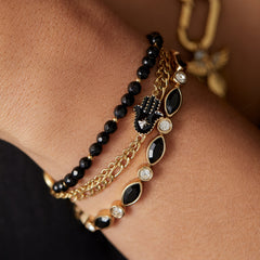 Hamsa Stranded™ Bracelet Set Stainless Steel Gold | Alex and Ani