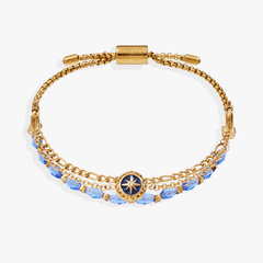 Compass Stranded™ Bracelet Set Stainless Steel Gold | Alex and Ani