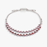 Ruby Luster Stranded™ Bracelet Set Stainless Steel Silver | Alex and Ani