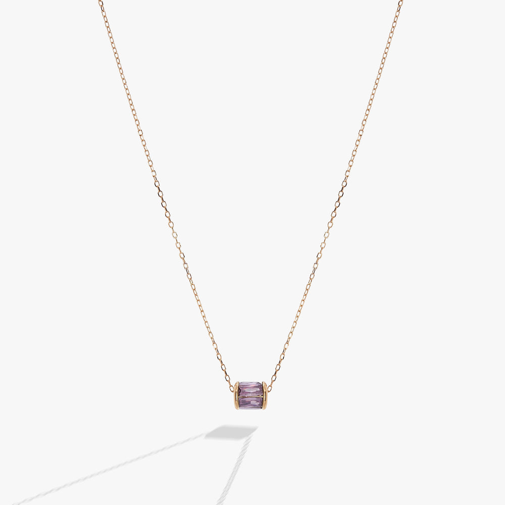 February Birthstone Precious Pendant Necklace 14kt Gold Over Sterling Silver | Alex and Ani