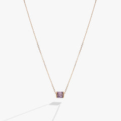 February Birthstone Precious Pendant Necklace 14kt Gold Over Sterling Silver | Alex and Ani