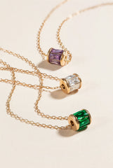 February Birthstone Precious Pendant Necklace 14kt Gold Over Sterling Silver | Alex and Ani