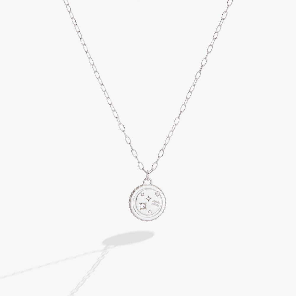 Aquarius Zodiac Precious Necklace Sterling Silver | Alex and Ani