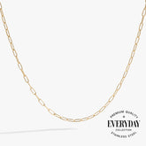 Paperclip Charm & Layering Necklace Stainless Steel Gold | Alex and Ani