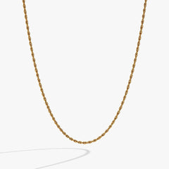 Mini Rope Chain Necklace Stainless Steel Gold | Alex and Ani
