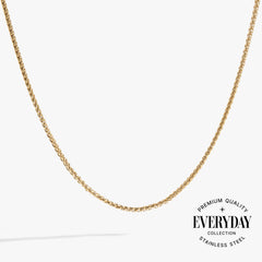 Wheat Chain Charm & Layering Necklace Stainless Steel Silver | Alex and Ani