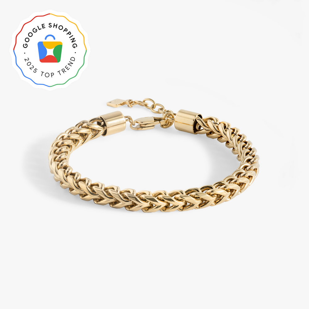 Adjustable Wheat Chain Bracelet Stainless Steel Gold | Alex and Ani