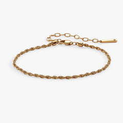 Mini Rope Chain Bracelet Stainless Steel Gold | Alex and Ani