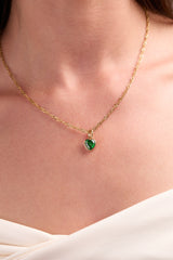 Hope' Heart Birthstone Charm-MAY Stainless Steel Gold | Alex and Ani