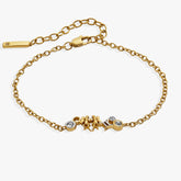 Gemini Symbol Inline Bracelet Two Tone - Stainless Steel | Alex and Ani