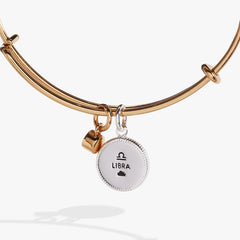 Libra Zodiac Charm Bangle Two Tone | Alex and Ani