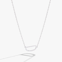 Precious Elongated Initial Necklace D Sterling Silver | Alex and Ani